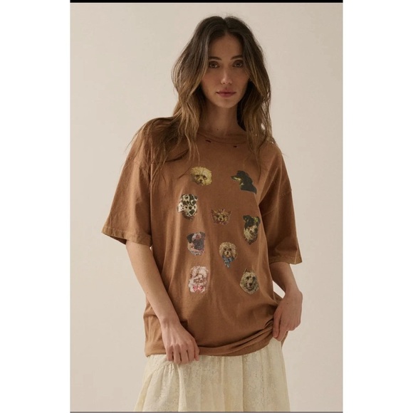 Promesa Tops - Promesa ❤️❤️ Distressed Graphic Dog Tee